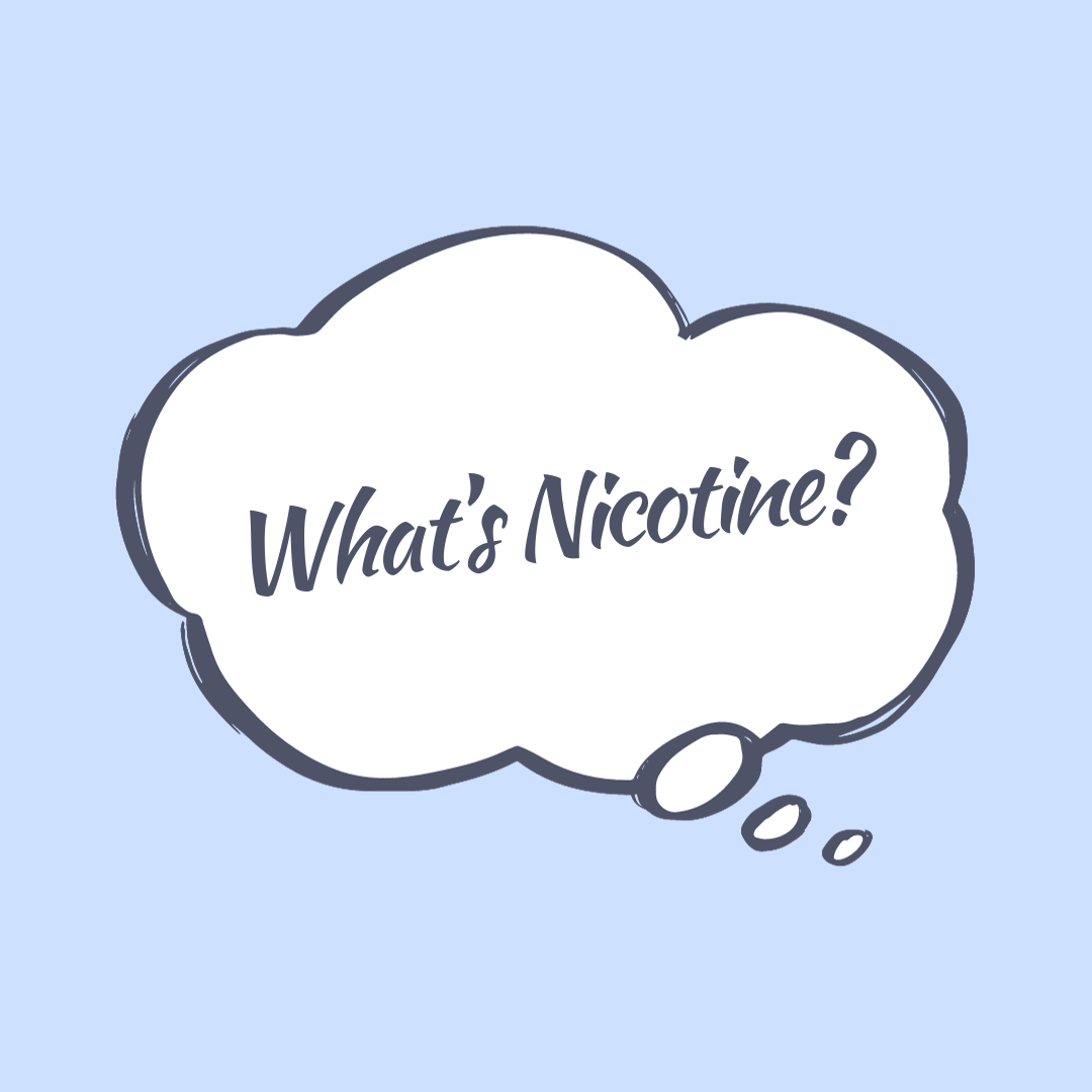A template written "What's Nicotine?"