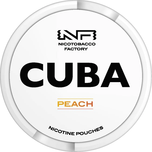 Cuba White Line Peach Nicotine Pouches, Snus 16mg