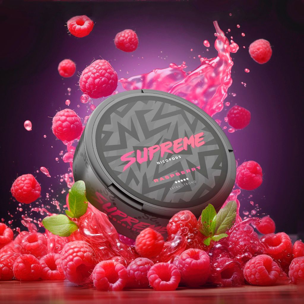 Supreme Raspberry - Snus, Nicotine Pouch