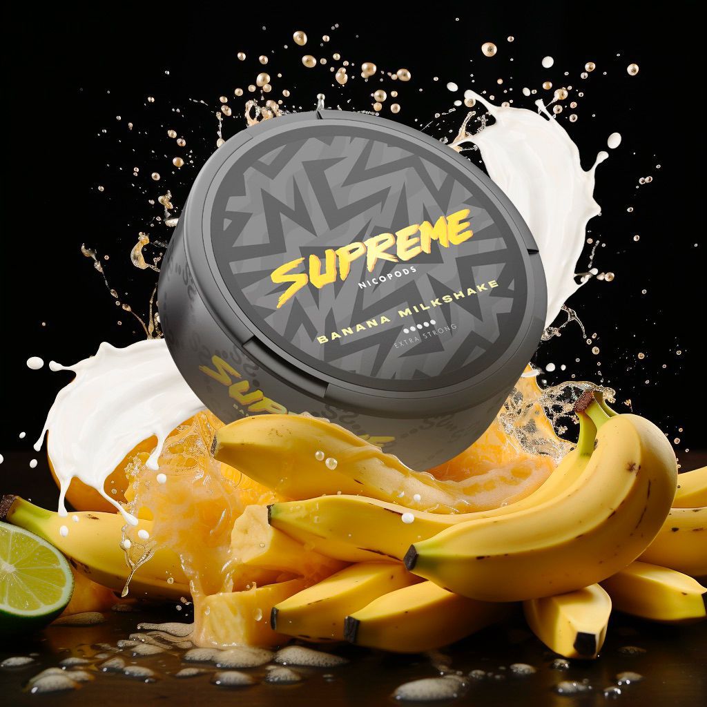 Supreme Banana Milkshake - Snus, Nicotine Pouch  120mg/g