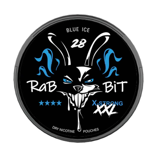 Rabbit Blue Ice Extra Strong Snus, Nicotine Pouch 50mg/g