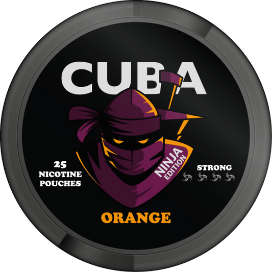 Cuba Ninja Orange Nicotine Pouches, Snus 150mg/gi