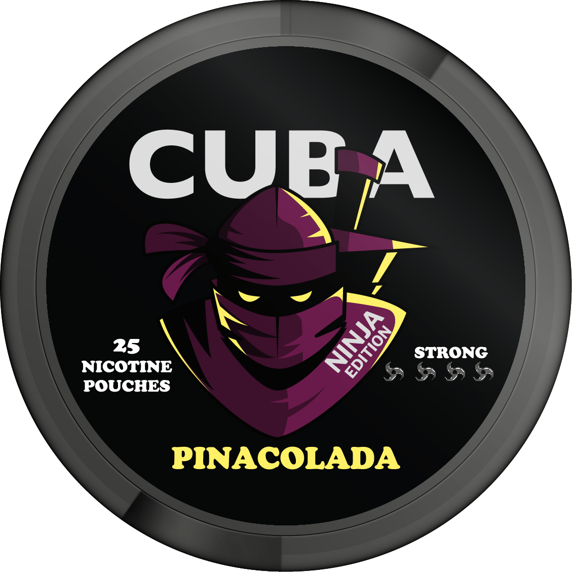 Cuba Ninja Pina Colada Nicotine Pouches, Snus 150mg/g