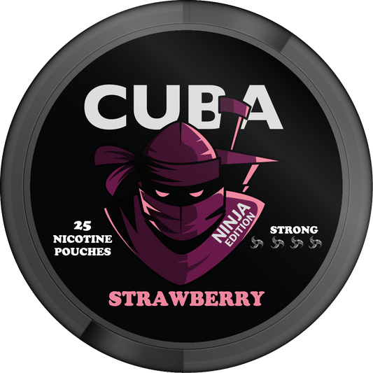 Cuba Ninja Strawberry, Nicotine Pouches, Snus 150mg/g