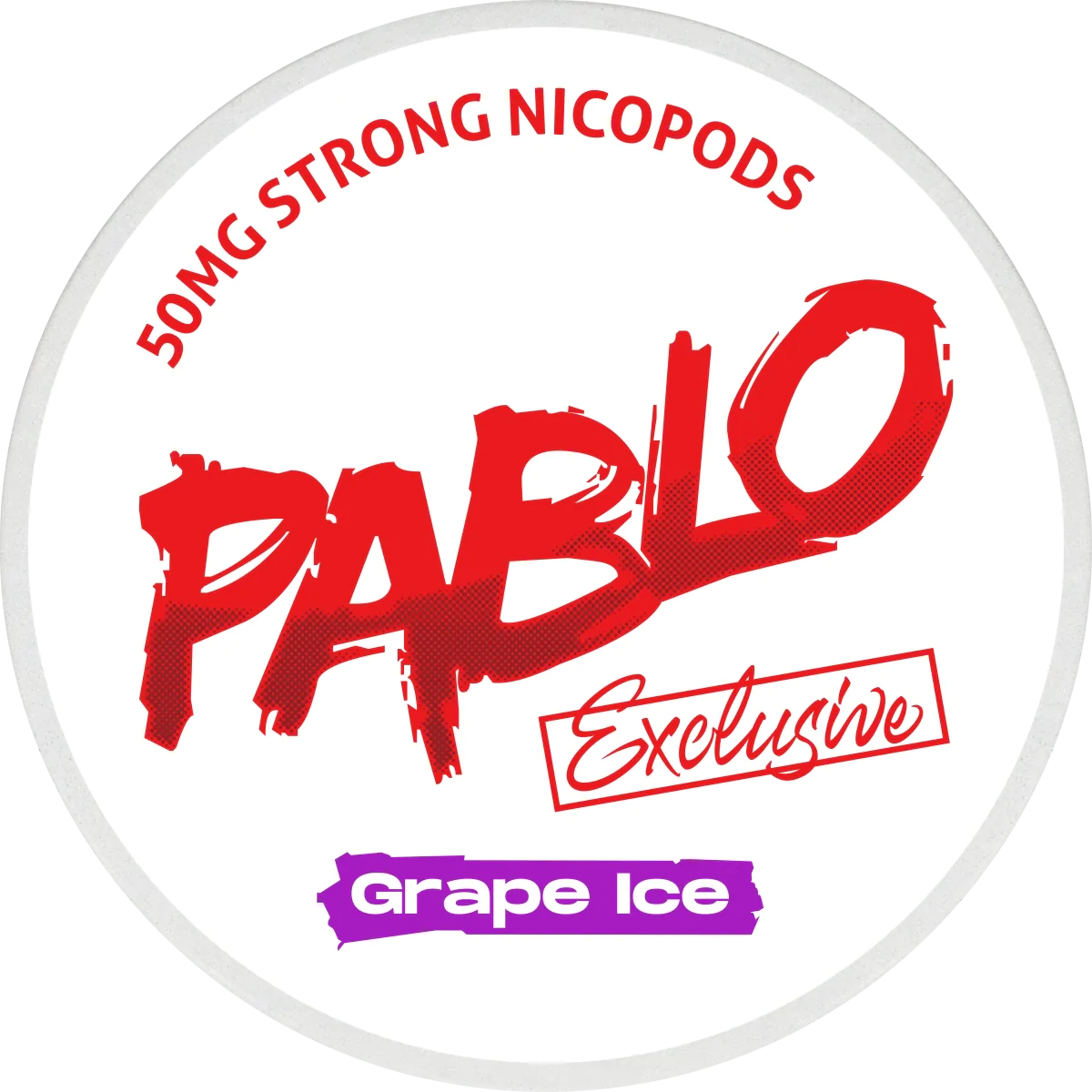Pablo Exclusive Grape Ice Nicotine Pouches (50mg)