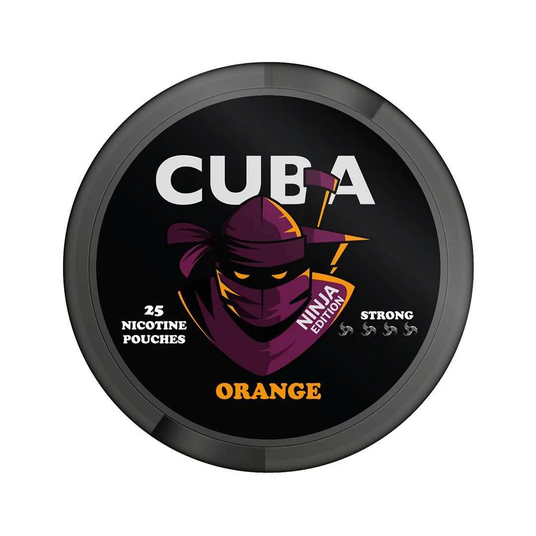 Cuba Ninja Orange Nicotine Pouches, Snus 30mg