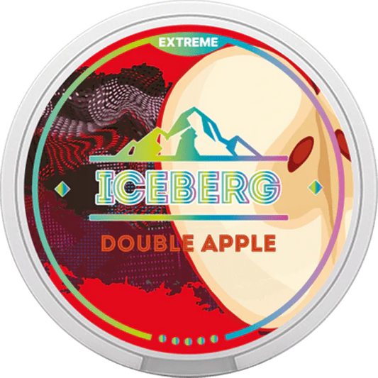 Iceberg Extra Strong Double Apple Nicotine Pouches, Snus 120mg