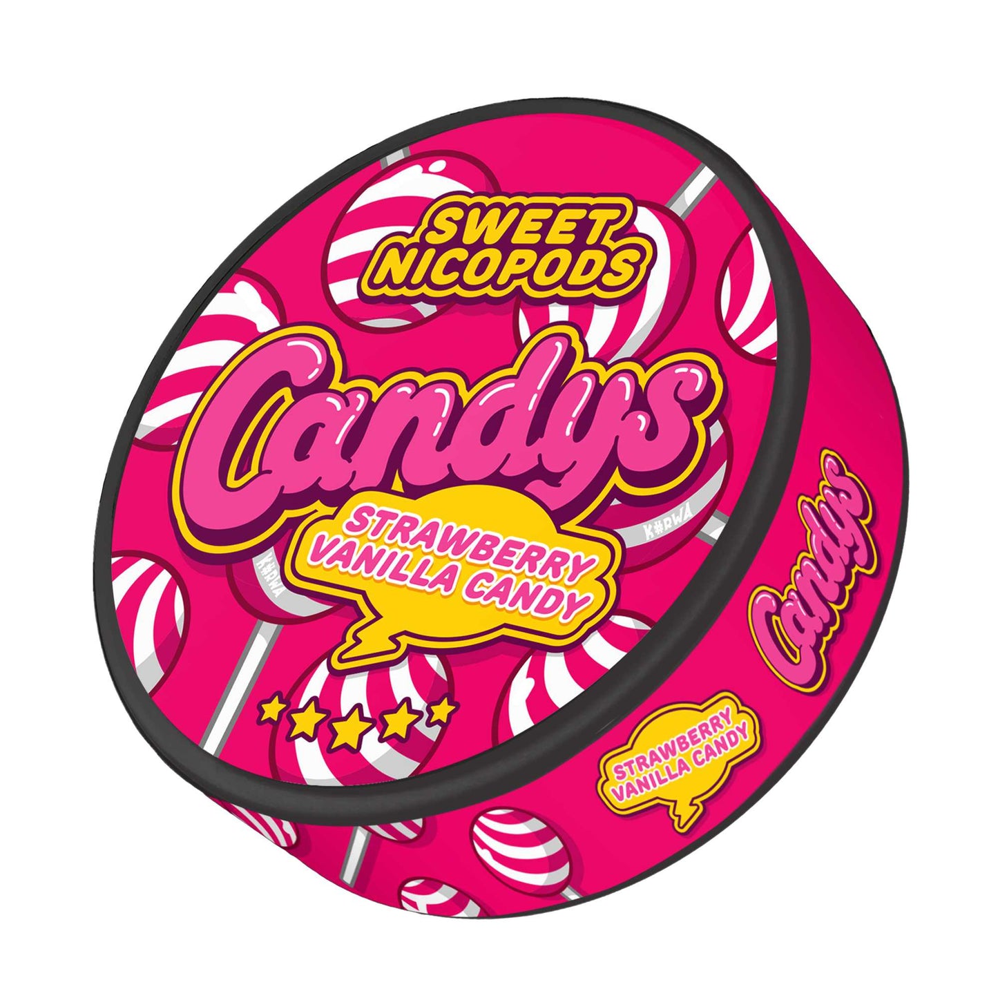 Candy’s Strawberry vanilla candy Nicotine Pouches, Snus 46.9mg/g